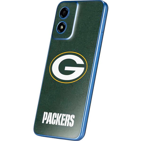 NFL Green Bay Packers Distressed Moto G Play 4G (2024) Skin