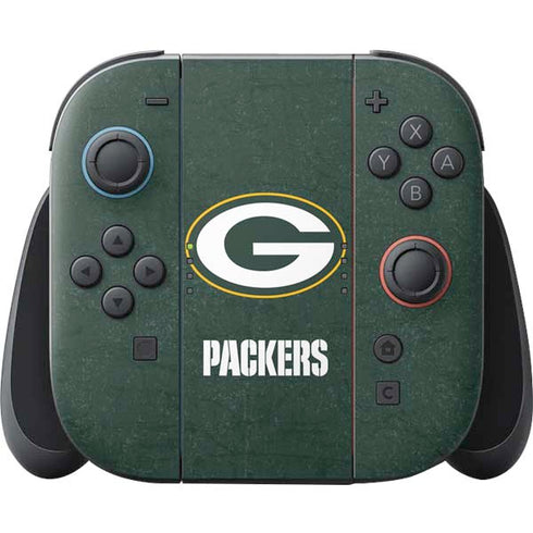 NFL Green Bay Packers Distressed Nintendo Switch 2 (2025) Joy-Con Controller Skin