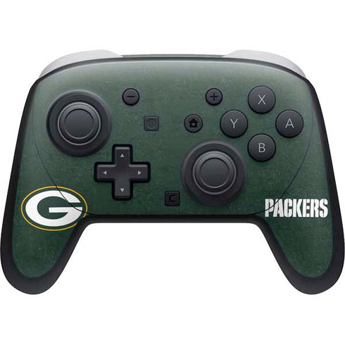 NFL Green Bay Packers Distressed Nintendo Switch 2 (2025) Pro Controller Skin