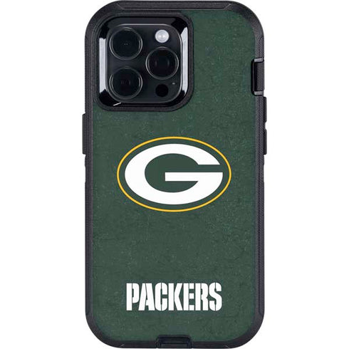NFL Green Bay Packers Distressed Otterbox Defender iPhone Skin