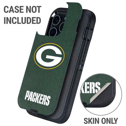 NFL Green Bay Packers Distressed Otterbox Defender iPhone Skin