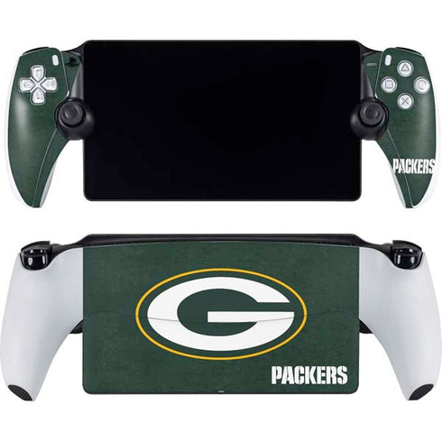 NFL Green Bay Packers Distressed PlayStation Portal Remote Player Skin