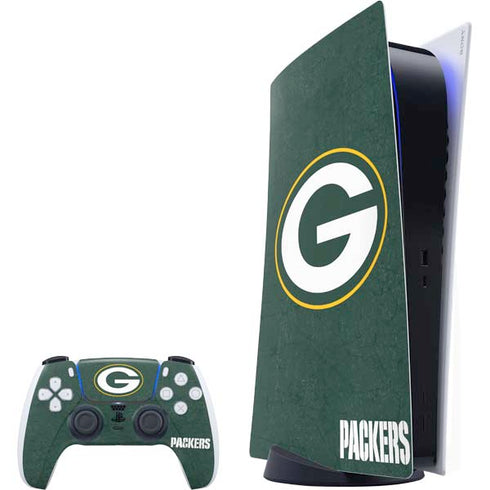 NFL Green Bay Packers Distressed PlayStation PS5 Skins