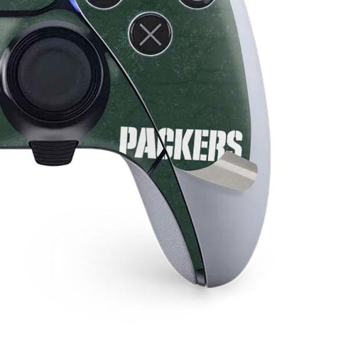 NFL Green Bay Packers Distressed PS5 DualSense Edge Pro Controller Skin