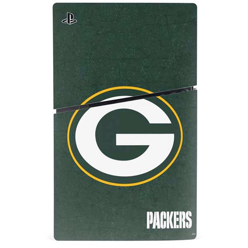 NFL Green Bay Packers Distressed PS5 Slim Digital Edition Console Skin