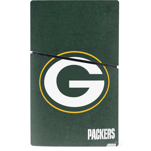 NFL Green Bay Packers Distressed PS5 Slim Digital Edition Console Skin