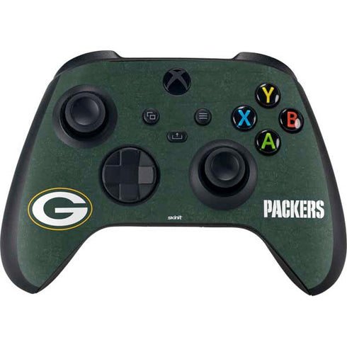 NFL Green Bay Packers Distressed Xbox Series X Bundle Skin