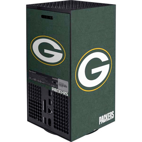 NFL Green Bay Packers Distressed XBox Series X Digital Edition Bundle Skin