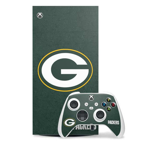 NFL Green Bay Packers Distressed Xbox Series X Skins