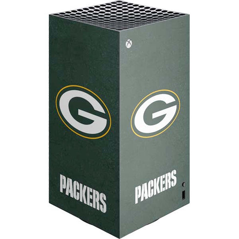 NFL Green Bay Packers Distressed XBox Series X Digital Edition Console Skin