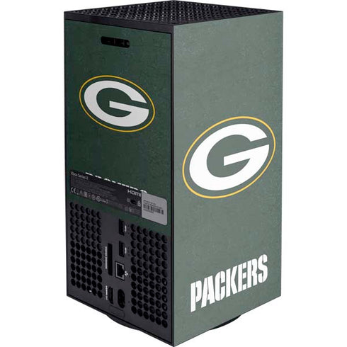 NFL Green Bay Packers Distressed XBox Series X Digital Edition Console Skin