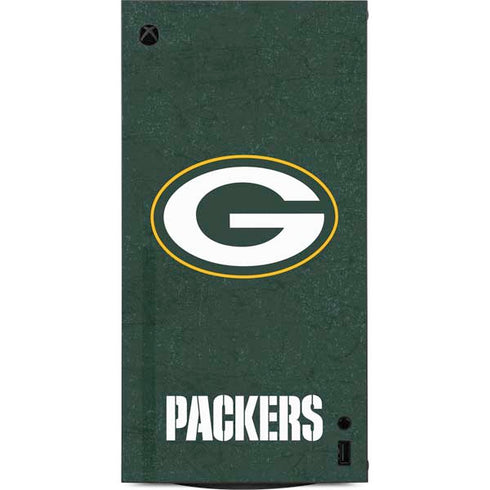 NFL Green Bay Packers Distressed XBox Series X Digital Edition Console Skin