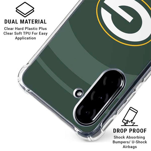 NFL Green Bay Packers Double Vision Galaxy A36 5G Clear Case