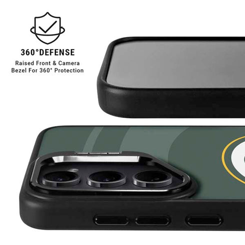 NFL Green Bay Packers Double Vision Galaxy S25 Kickstand Case