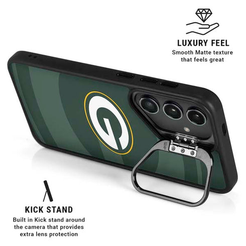 NFL Green Bay Packers Double Vision Galaxy S25 Ultra Kickstand Case