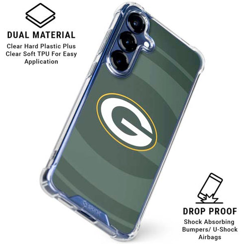 NFL Green Bay Packers Double Vision Galaxy S25 Plus Clear Case