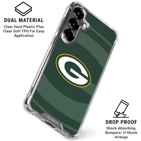 NFL Green Bay Packers Double Vision Galaxy S26 Plus Clear Case