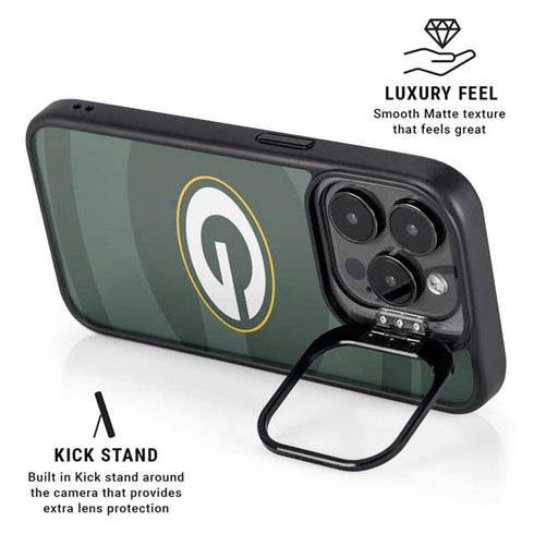 NFL Green Bay Packers Double Vision iPhone 13 Pro Max Kickstand Case