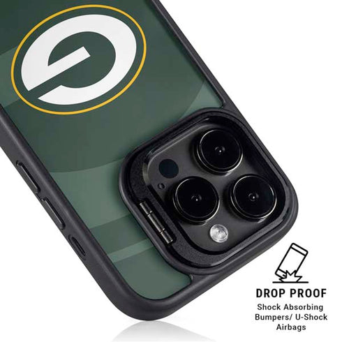 NFL Green Bay Packers Double Vision iPhone 14 Pro Max Kickstand Case