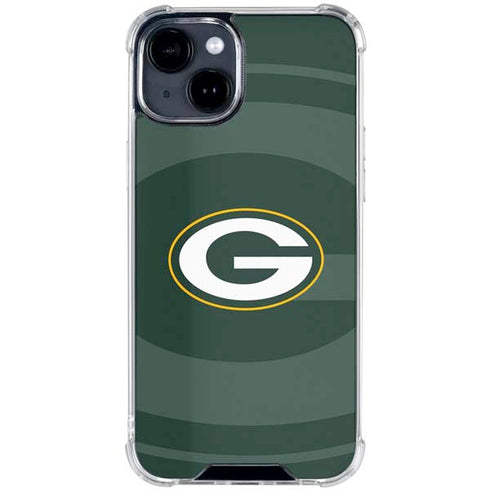 NFL Green Bay Packers Double Vision iPhone 15 Clear Case