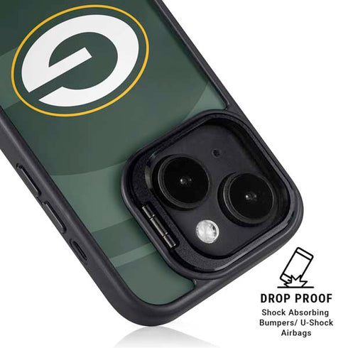 NFL Green Bay Packers Double Vision iPhone 15 Plus Kickstand Case