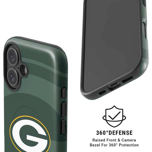 NFL Green Bay Packers Double Vision iPhone 16 Magsafe Impact Case