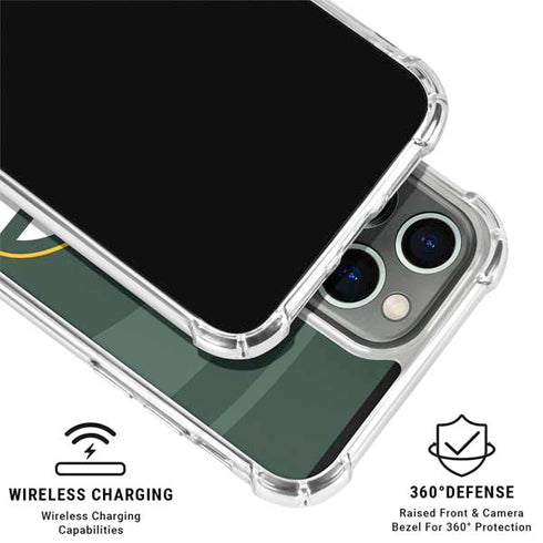NFL Green Bay Packers Double Vision iPhone 16 Pro Clear Case