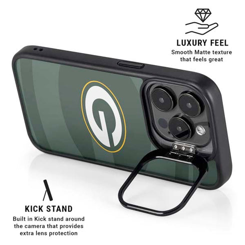 NFL Green Bay Packers Double Vision iPhone 16 Pro Kickstand Case