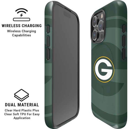 NFL Green Bay Packers Double Vision iPhone 16 Pro Magsafe Impact Case