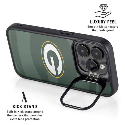 NFL Green Bay Packers Double Vision iPhone 16 Pro Max Kickstand Case