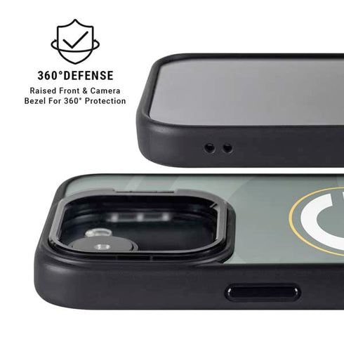 NFL Green Bay Packers Double Vision iPhone 16e Kickstand Case