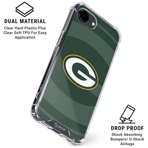NFL Green Bay Packers Double Vision iPhone 16e Clear Case
