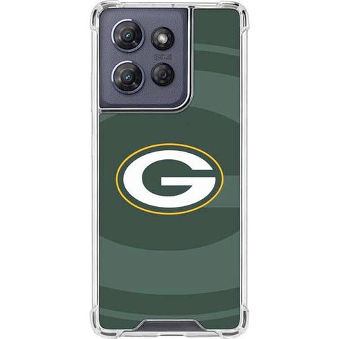 NFL Green Bay Packers Double Vision Moto G 5G (2025) Clear Case