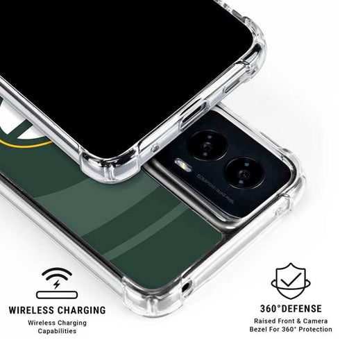 NFL Green Bay Packers Double Vision Moto G Power 5G (2024) Clear Case
