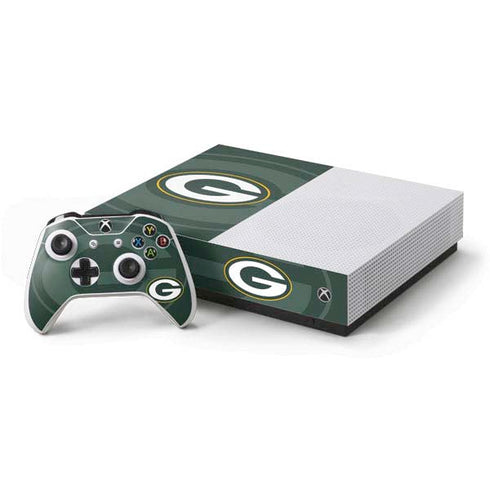 NFL Green Bay Packers Double Vision Xbox One S All-Digital Edition Bundle Skin