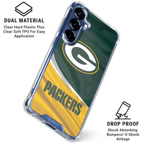 NFL Green Bay Packers Galaxy S25 Plus Clear Case