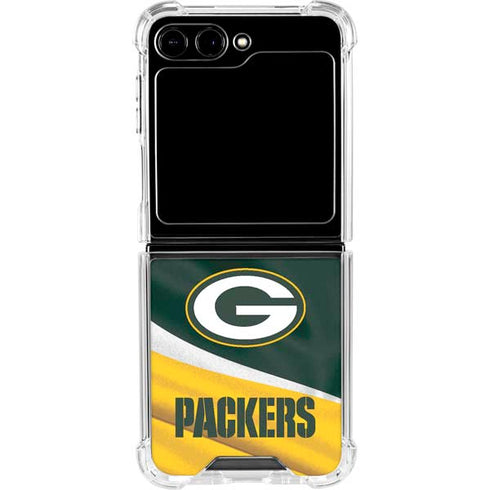 NFL Green Bay Packers Galaxy Z Flip6 Clear Case