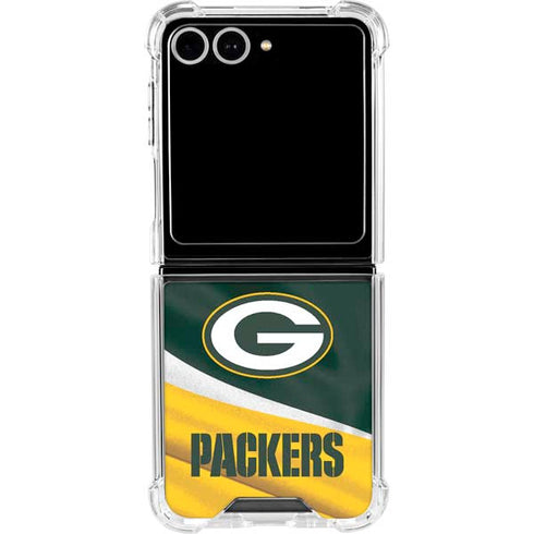 NFL Green Bay Packers Galaxy Z Flip7 Clear Case
