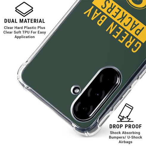 NFL Green Bay Packers Green Performance Series Galaxy A36 5G Clear Case
