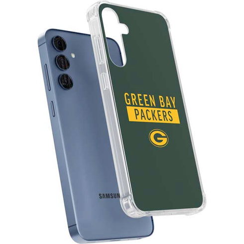 NFL Green Bay Packers Green Performance Series Galaxy A55 5G Clear Case