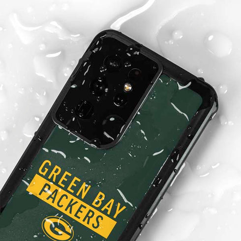NFL Green Bay Packers Green Performance Series Galaxy S24 Ultra Waterproof Case