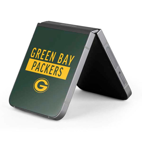 NFL Green Bay Packers Green Performance Series Galaxy Z Flip6 Skin