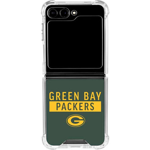 NFL Green Bay Packers Green Performance Series Galaxy Z Flip6 Clear Case