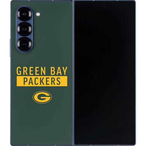 NFL Green Bay Packers Green Performance Series Galaxy Z Fold6 Skin