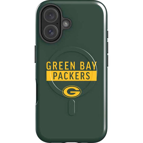 NFL Green Bay Packers Green Performance Series iPhone 16 Magsafe Impact Case