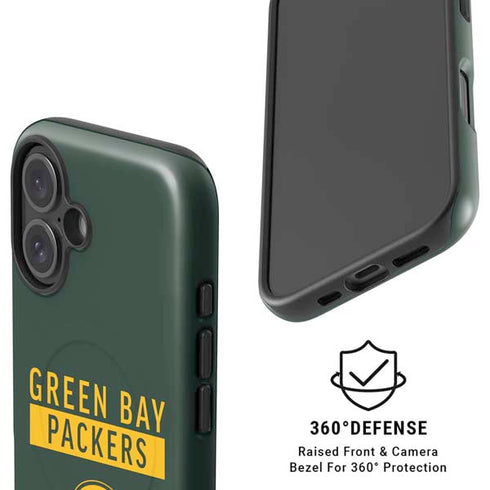 NFL Green Bay Packers Green Performance Series iPhone 16 Magsafe Impact Case