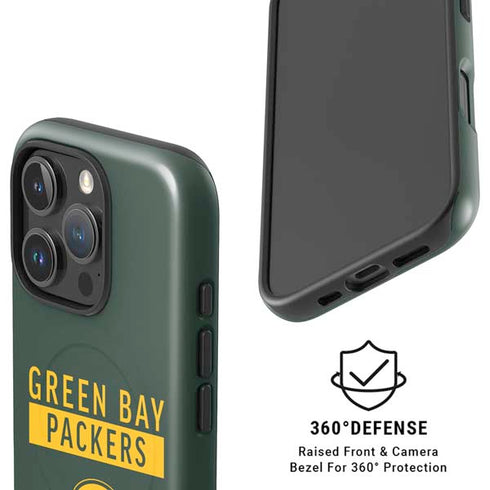 NFL Green Bay Packers Green Performance Series iPhone 16 Pro Magsafe Impact Case