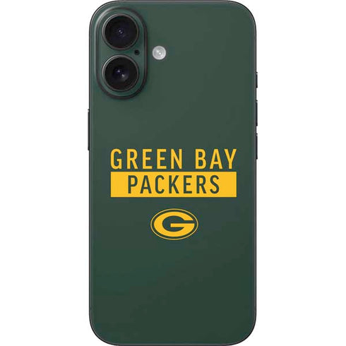 NFL Green Bay Packers Green Performance Series iPhone 16 Skin