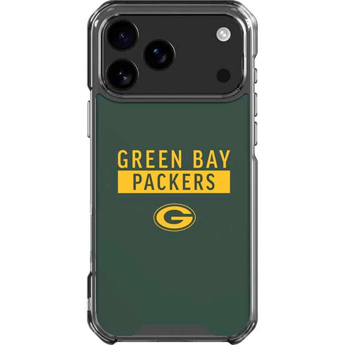 NFL Green Bay Packers Green Performance Series iPhone 18 Pro Max Clear Case