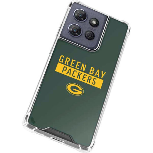 NFL Green Bay Packers Green Performance Series Moto G 5G (2025) Clear Case